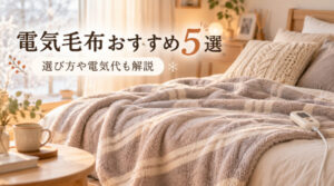 電気毛布おすすめ5選。洗えるモデルや掛け敷き兼用タイプを紹介